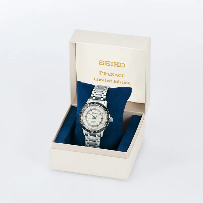 Seiko Presage Style 60's Beige Dial Limited Edition Men's Watch- SRPK61J1